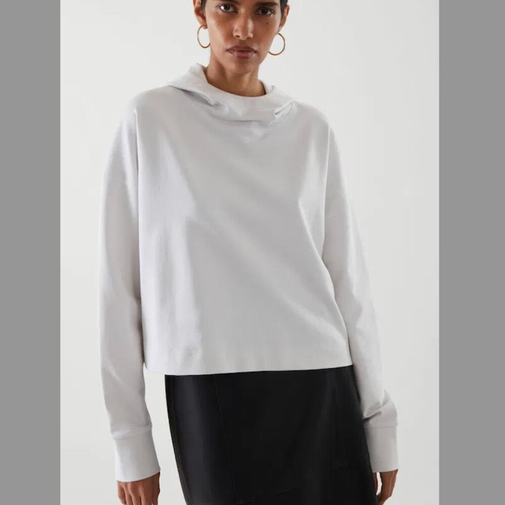 COS Cropped Hoodie Size S
